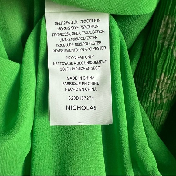 Nicholas MONICA DRESS - LEAF 60'S TONAL PAISLEYin Excellent Pre Loved Condition - Picture 5 of 7